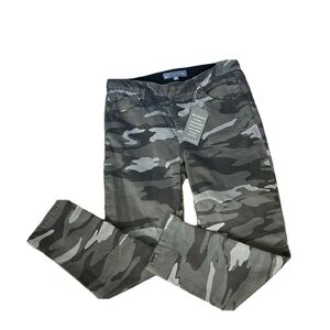 WIT & wisdom gray camo high rise ankle skimmer jeans size 4 Petite